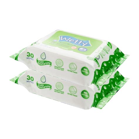 Wetty Antibacterial Fragrance Wet Wipes S Twin Pack