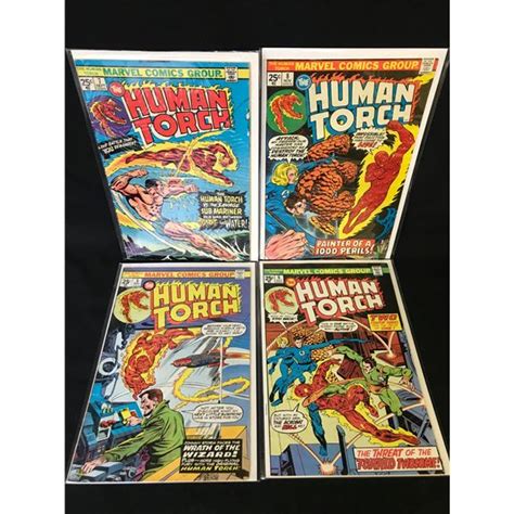 Human Torch Comic Book Lot Marvel Comics