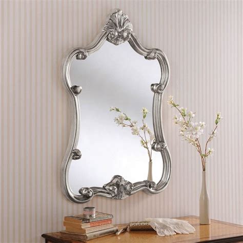 Decorative Silver Ornate Wall Mirror Wall Mirrors
