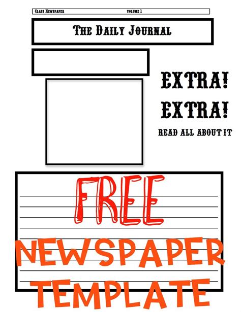 Kids vector eps format newspaper template download. Newspaper Template - Ashleigh's Education Journey | Newspaper template, Articles for kids ...