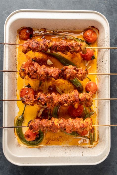 Turkish Baked Chicken Kabobs In Oven Give Recipe