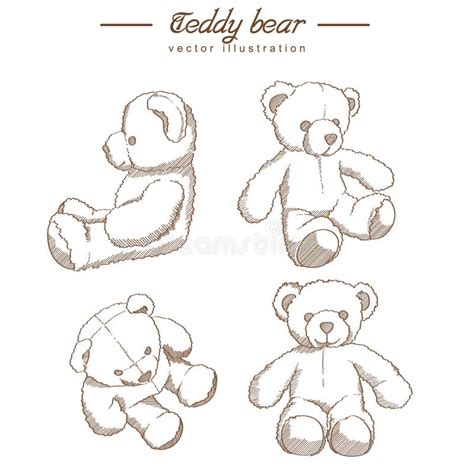 Hand Drawn Teddy Bear Stock Vector Illustration Of Furry 69408639