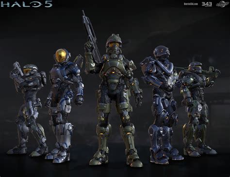 Artstation Halo 5 Multiplayer Group Shot