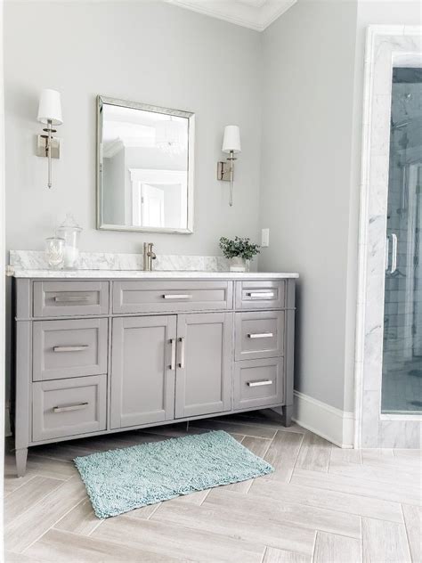 Elegant Master Bath Grey Vanity Beautiful Bathroom Designs Gray
