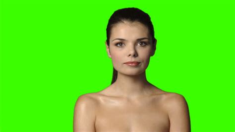 Sexy Woman On Green Screen Shaking Stock Footage Video 100 Royalty