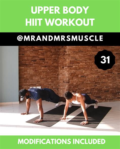 Upper Body Workout Hiit With Modifications