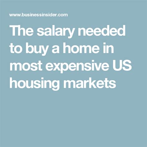 The Salary You Need To Earn To Buy A Home Right Now In 23 Of The Most