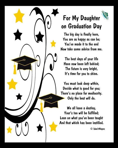 Graduation Poems From Mother To Daughter Mothersf