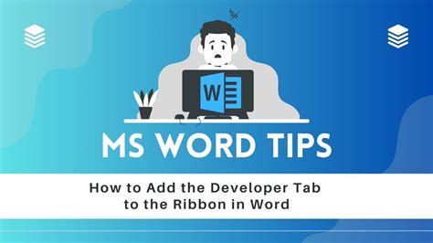 How To Add The Developer Tab To The Ribbon In Word In 3 Steps