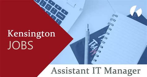 Apartment managers are responsible for the daily operations of an apartment complex. Assistant Country IT Manager - Kensington Associates ...
