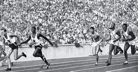 Jesse Owens Immortalized By His Forth Gold Medal Olympic News