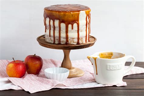 Cinnamon Caramel Apple Cake With Goat Cheese Frosting