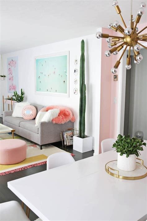 34 Beautiful Living Room With Colorful Pastel Color Style Pastel