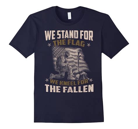 Veteran T We Stand For The Flag We Kneel For The Fallen T Shirt