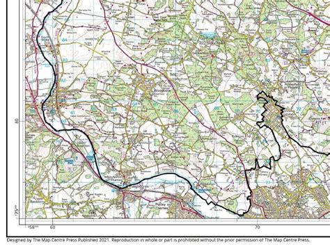 The Chilterns Aonb Wall Map