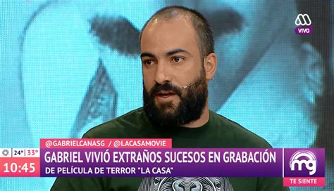 Actor y cantante / vota ac. Gabriel Cañas contó extraños sucesos ocurridos mientra ...