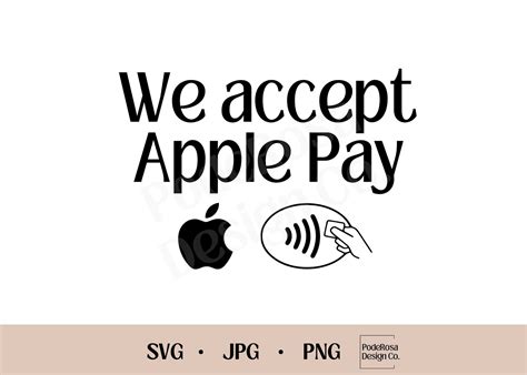 Apple Pay Sign Svg Png  Instant Download Mobile Etsy Canada