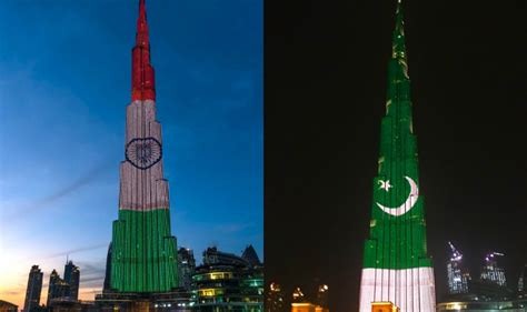 Burj Khalifa Lights Up With Pakistan Flag For 77th Republic Day World
