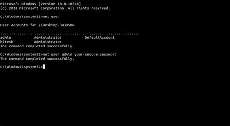 Change Local Admin Password Via Cmd Reset Fast And Free