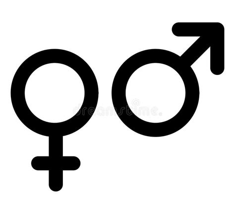 Símbolo De Género Icono De Conjunto Femenino Y Masculino Símbolo De
