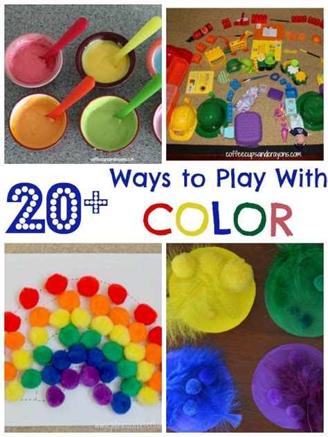 20 Color Activities For Kids Coffee Cups And Crayons