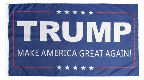 3x5 ft double sided trump maga flag blue background rough tex