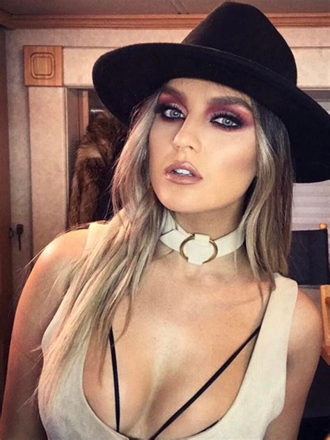 Perrie Edwards Wears PVC As She Cosies Up To Alex Oxlade Chamberlain