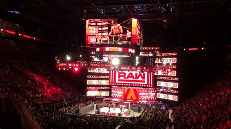 Wwe Photographer Lighting Flashes During Raw Main Event Youtube