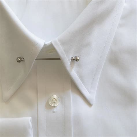 Edward Sexton White Pin Collar Shirt He Spoke Style Shop
