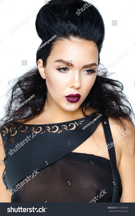 Beautiful Naked Woman Wearing Transparent Black Stock Photo Shutterstock