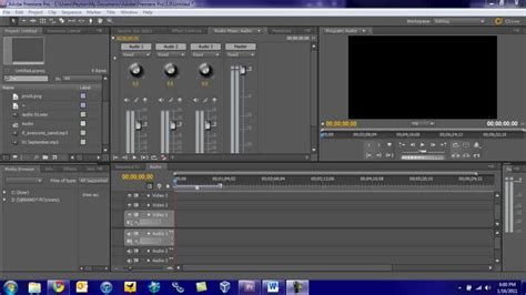Adobe Premiere Pro Cs5 Tutorial Audio Mixer Youtube