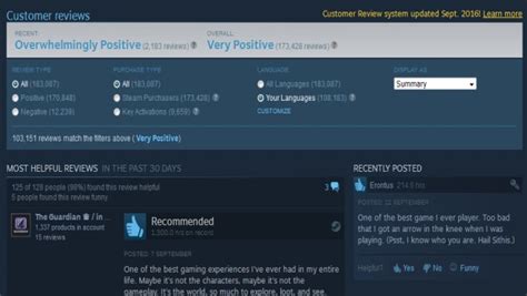Valve Has Recently Added A Couple Of New Features To The Steam Review