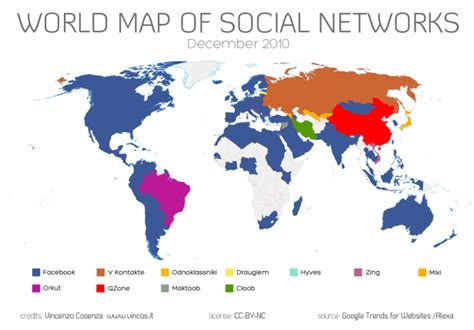 World Map Of Social Networks 2010 Feu Training The Federation Of
