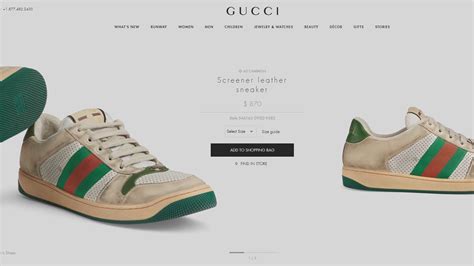 Guccis 870 Dirty Sneakers Come With Cleaning Instructions