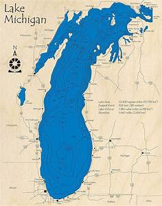 Lake Michigan Depth Map Map Of Amarillo Texas