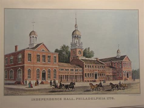 Independence Hall Philadelphia 1776 Currier And Ives
