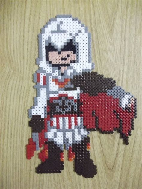 Ezio Assassin S Creed Made Of Fuse Beads By Capricornc On Deviantart