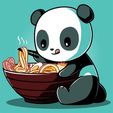 Ramen Panda T Shirt Mens L With Images Cute Panda Drawing Cute