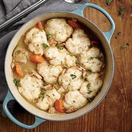 It goes together in a flash, and is wonderful topped with dumplings. Chicken Stew and Dumplings Recipe | MyRecipes