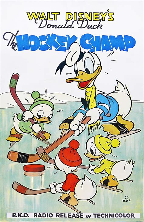 Walt Disney Posters The Hockey Champ 1939 Walt