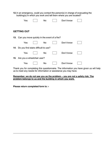 questionnaire  template  word   formats page