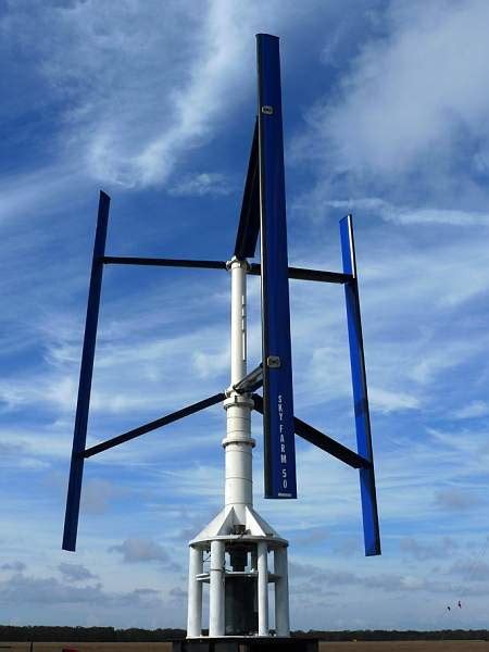 The vertical axis turbine is easy to install and use. Editor's Choice - The Vertical Axis Wind Turbine Sky Farm ...