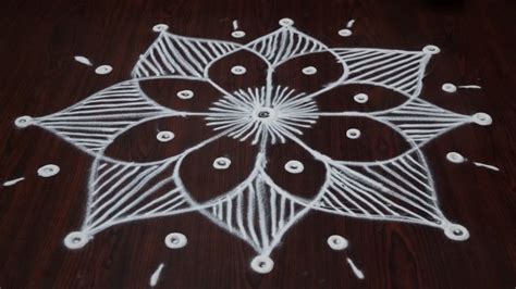 Easy Simple Rangoli Designs Without Colours
