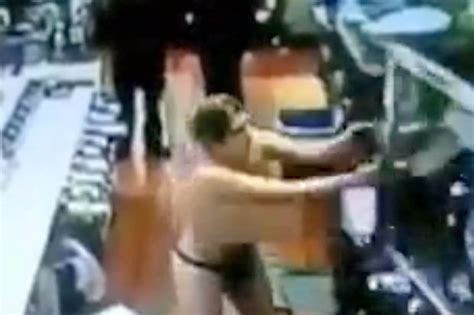 VIDEO Topless Woman Goes On The Rampage In McDonald S Daily Star