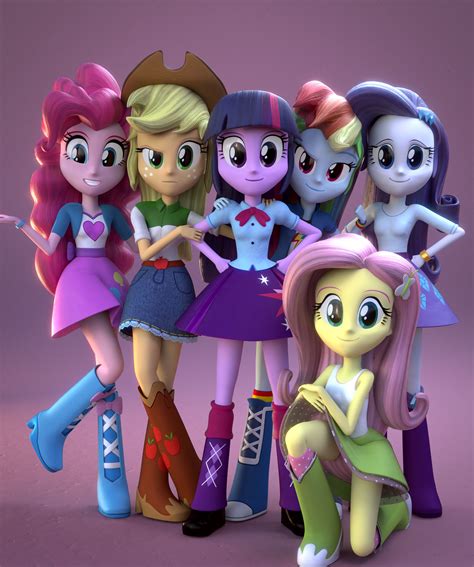 The Equestria Girls But In Blender Cycles By Ljest2004 On Deviantart