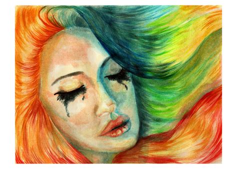 Maybe you would like to learn more about one of these? Sad Rainbow Girl by Shahinura on DeviantArt