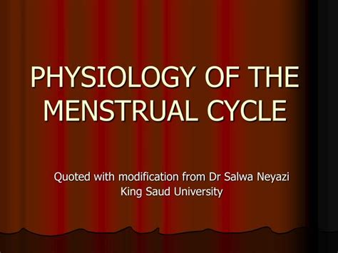Ppt Physiology Of The Menstrual Cycle Powerpoint Presentation Free