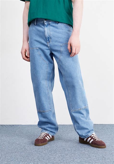 Carhartt Wip Double Knee Pant Jeans Relaxed Fit Blue Stone Bleached