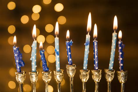Happy Hanukkah Eight Day Jewish Festival Of Lights Begins Today At