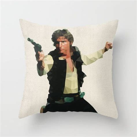 Han Solo Star Wars Pillow Cushion Cover Polygon Art By Theretroinc 34